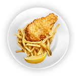 Large Cod & Chips 